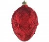 bombka karminowa z ornamentem