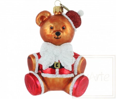 Weihnachtsbaumschmuck Teddybär 12cm  - In Vertretung von Nikolaus