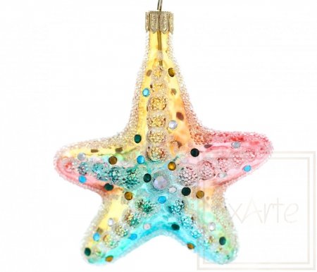 Christmas bauble starfish 9cm