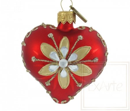 Christmas ornament heart 5 cm - Asphodel