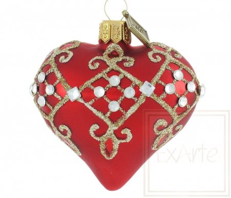 Christmas ornament heart 5 cm - Diamond of Diamonds