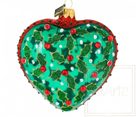 Christmas ornament heart 9 cm - Close to nature