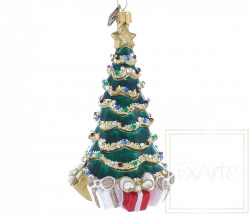Weihnachtsbaum mit Geschenken - 14cm