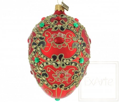 Christmas ornament egg 13cm - Harmony of abundance