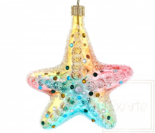Christmas bauble starfish 9cm