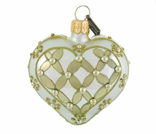 Christmas ornament Heart 5cm - Golden ratios