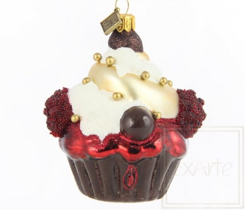 Christmas bauble cupcake 9 cm - Chocolate temptation