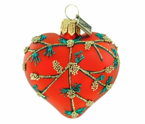 Heart shaped bauble 5 cm – Forest Mood