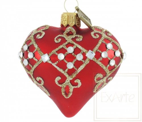 Christmas ornament heart 5 cm - Diamond of Diamonds