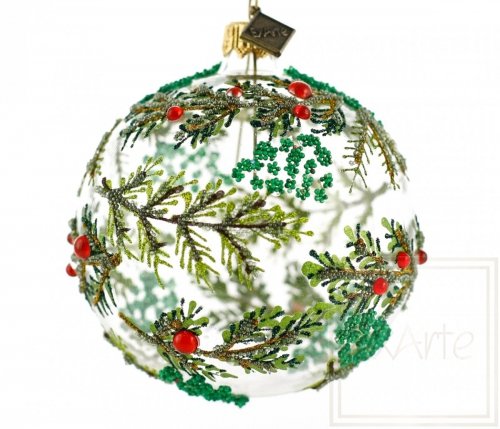 Christmas glass ball 8 cm – The charmed forest