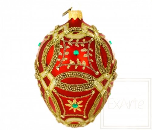 Christmas ornament egg 13 cm - Byzantine chic