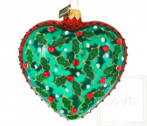 Christmas ornament heart 9 cm - Close to nature