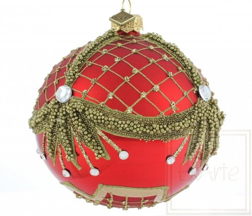 Christmas glass ball 10 cm - Royal Red