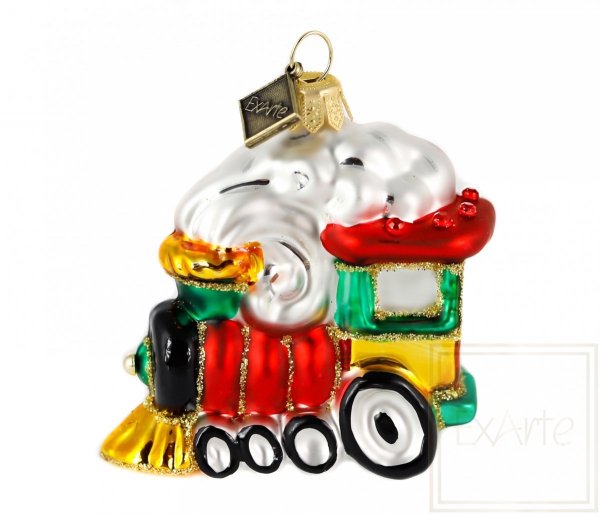 Christbaumschmuck Lokomotive 8cm - In vollem Gang