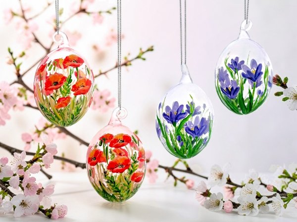Szklana bombka wielkanocne jajeczko