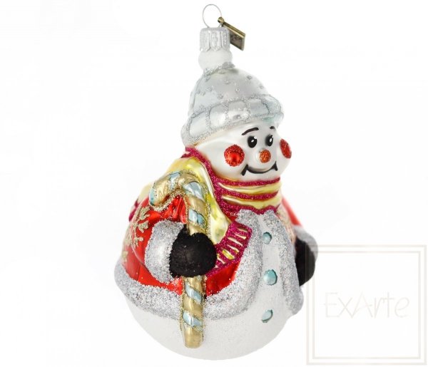 szklana bombka bałwanek / Schneemann Weihnachtskugeln