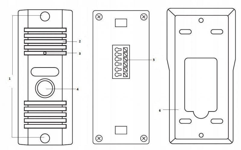 DOMOFON EURA ADP-11A3 &#039;&#039;INVITO&#039;&#039; b/słuchawkowy biały