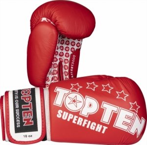 Rękawice bokserskie TOP TEN RTT-SUPERFIGHT 3000 STARS (WAKO APPROVED) 