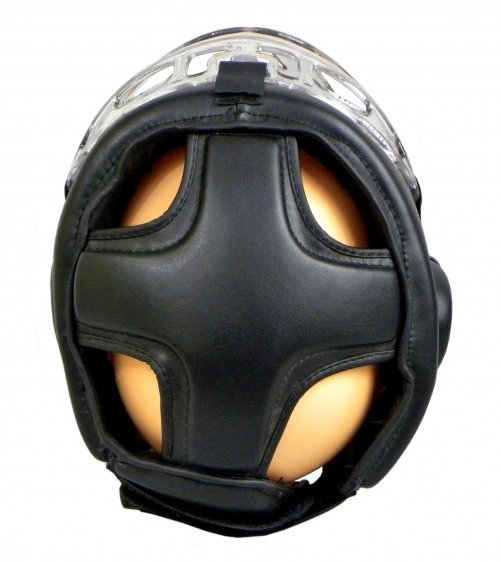 Kask bokserski z maską KSSPU-M czarny  www.budosport.pl