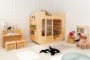 Children's  bunk bed house bed MUNDO  90x160 ADEKO