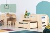 Lit en bois Lit Maison AIKO 80x180cm ADEKO