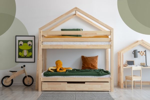 Kinderbett Etagenbett Häuschenbett Mila DMPB 80x200 ADEKO