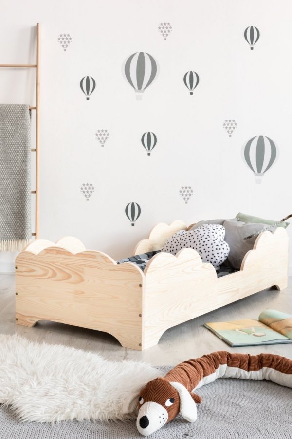 Children wooden bed BOX 10 90x200cm
