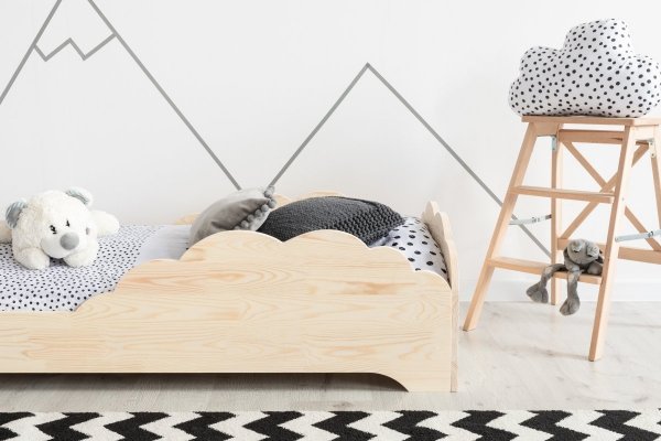 Children wooden bed BOX 9 80x180cm