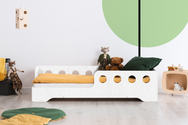 Lit en bois Lit Maison KIKI 5 - L  80x190cm ADEKO