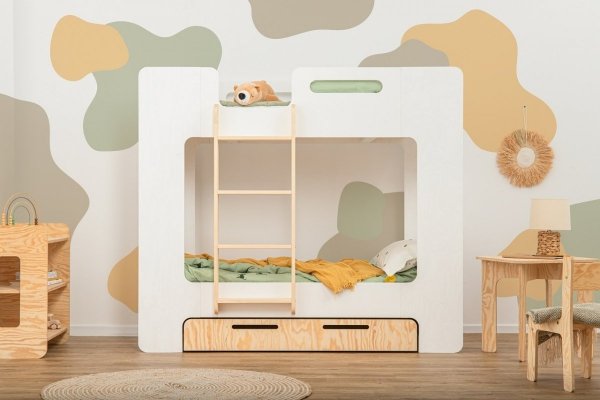SIMBA S 90x200cm Łóżko piętrowe dziecięce domek  ADEKO