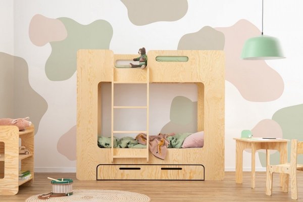 SIMBA S 90x200cm Łóżko piętrowe dziecięce domek  ADEKO