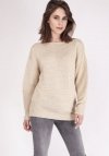 MKMSwetry Beatrix SWE 097 Beżowy sweter damski