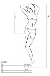 BS064 Bodystocking Czerwony 