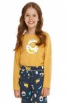 Taro Sarah 2615 żółta piżama dziewczęca 
