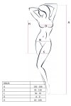 BS026 Biały bodystocking