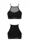 PS006 TOP black biustonosz z siateczką