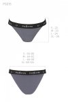 PS015 PANTIES dark grey sportowe figi