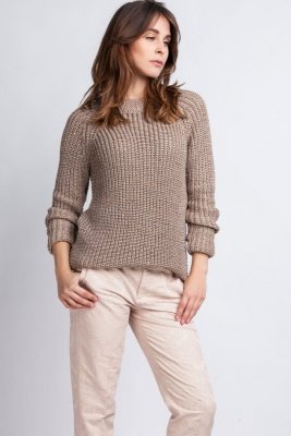 MKMSwetry Kriss SWE 076 mocca sweter 