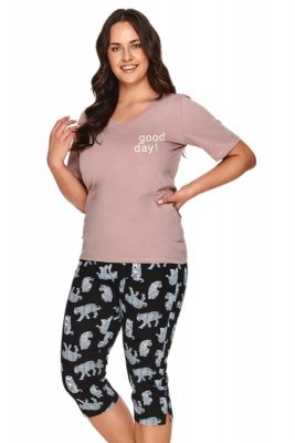 Taro Yelena 2696 wrzosowa piżama damska plus size