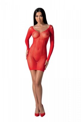 BS101 Bodystocking Czerwony 