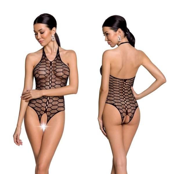 BS087 Bodystocking Czarny 