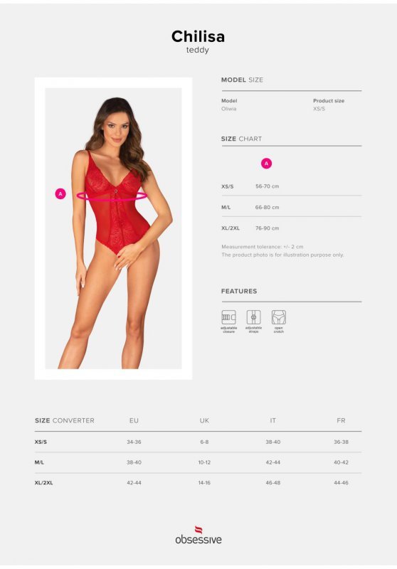 Chilisa body otwarte   XS/S