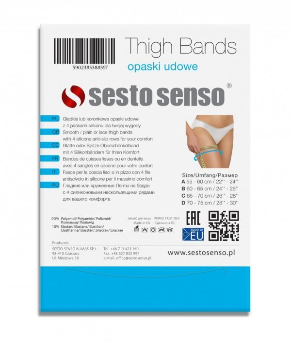 Sesto Senso Thigh Bands WZ2 koronka beżowa Opaska na uda