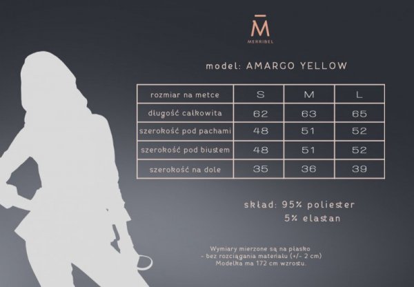 Merribel Amargo Yellow bluzka damska