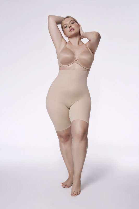 Julimex 269 wysoka talia naturalne szorty modelujące