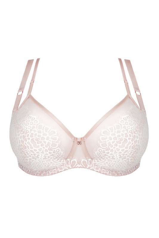 Gorsenia Romantic vibe 852 beżowy biustonosz miękki