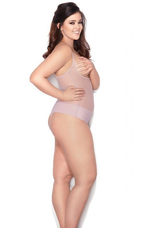 Mitex Body Glam string różowe damskie body korygujące