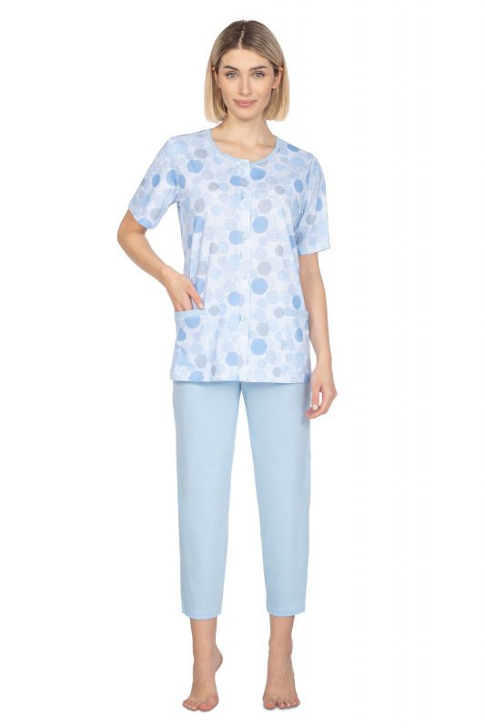Regina 657 niebieska plus piżama damska