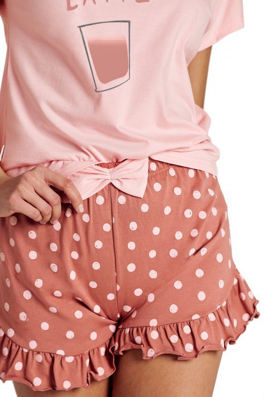 Taro Frankie 3126 02 różowa piżama damska