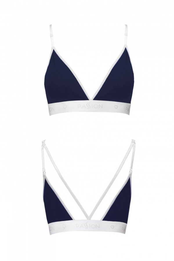 PS007 TOP navy blue biustonosz bawełniany 